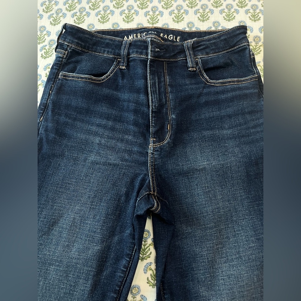 American Eagle Outfitters High Rise Dark Blue Jeans
